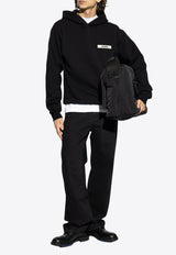 Jacquemus Gros Grain Hooded Sweatshirt Black HOM00247 AJ00126-990
