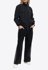 Adidas Originals Washed Straight-Leg Jeans Black JD3109 0-TRUBLC