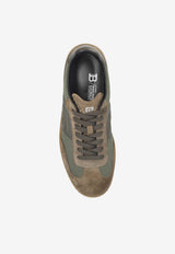 Balmain Swan Suede Sneakers Green FM1VI360 TKCL-8DK