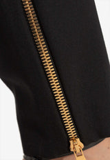 Balmain Wool Tailored Pants Black FF1PM045 ME54-EAP
