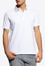 Etro Embroidered Logo Polo T-shirt White MRMD0006 AJ264-W0800