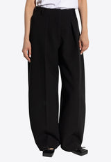 Jacquemus Ovalo Curved-Leg Pants Black PAW00079 AW00531-990