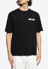 Jacquemus Gros Grain Crewneck T-shirt Black TSM00133 AJ00226-990