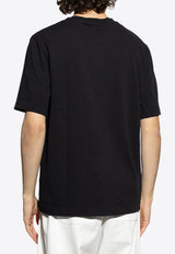 Jacquemus Gros Grain Crewneck T-shirt Black TSM00133 AJ00226-990