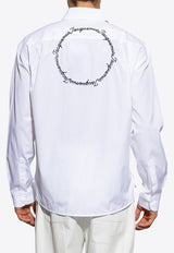 Jacquemus Henri Embroidered Shirt White SHM00567 AW00691-1LC