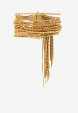 Jimmy Choo Brass bracelet Gold ZANDRA BRACELET NYE-VINTAGE GOLD