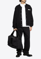 Jacquemus Embroidered Logo Straight-Leg Jeans Black PAM00028 AD00039-990