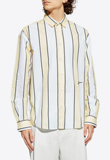 Jacquemus Striped shirt Cream SHM00001 DW00484-2BM