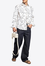 Jacquemus Simon Foliage Print Shirt White SHM00541 AW00208-1KL