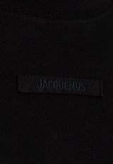 Jacquemus Gros Grain Slim-Fit T-shirt Black TSW00133 AJ00124-990