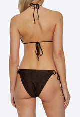 Zimmermann Coco Texture Ring Bikini Brown 4386WSS254 0-CHO