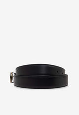 Ferragamo Double Gancini Leather Belt Black 670460 DOUBLE ADJUS 786992-NERO