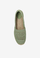 Chloé Isla Logo Espadrilles Green CHC25U10M RG-31J