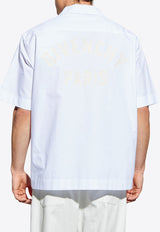 Givenchy Short-Sleeved Buttoned Shirt White BM616 J15H7-100