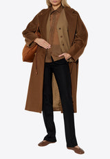 Max Mara Madame Wool Oversized Coat Brown MADAME 2521018011-010