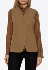 Max Mara Reno V-neck Vest Brown RENO 2521156031-003