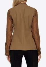 Max Mara Reno V-neck Vest Brown RENO 2521156031-003