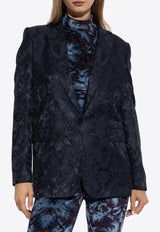 Etro Double-Breasted Jacquard Blazer Navy WRCA0042 99TJD87-B0387