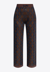 Etro Geometric-Motif Straight-Leg Pants Navy WRKC0009 AV703-S9883