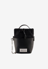 Maison Margiela Mini Logo Patch Leather Bucket Bag Black S61WG0035P4348T8013_Black_29842206