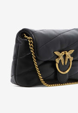 PINKO Baby Love Puff Maxi Quilt Leather Crossbody Bag Black 100040A0F2Z99Q_82782