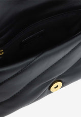 PINKO Baby Love Puff Maxi Quilt Leather Crossbody Bag Black 100040A0F2Z99Q_82782