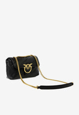 PINKO Small Love Puff Crossbody Bag in Nappa Leather Black 100039A0F2Z99Q_82650