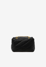 PINKO Small Love Puff Crossbody Bag in Nappa Leather Black 100039A0F2Z99Q_82650