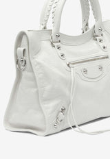 Balenciaga Medium Le City Leather Tote Bag White 8230582AA9S9104_82522