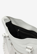 Balenciaga Medium Le City Leather Tote Bag White 8230582AA9S9104_82522