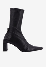 Jil Sander 65 Leather Mid-Calf Boots Black J15WU0046P5810_001_Black_29840073