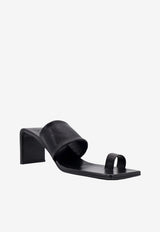 Jil Sander 50 Leather Ring-Toe Sandals Black J15WP0112P6598_001_Black_29847567