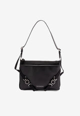 Givenchy Voyou Grained Leather Messenger Bag Black BKU04WK1ZV_001_Black_32772772