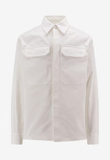 Jil Sander Long-Sleeved Shirt with Flap Pockets White J22DL0213J45217_100_White_29844320