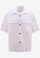 Jil Sander Logo Label Short-Sleeved Shirt White J47DL0106J45127_100_White_29840412