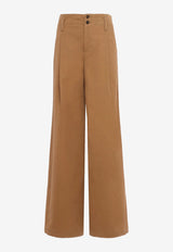 Chloé Essential Wide-Leg Pants Brown CH25APA11365208_Mustard Brown_32772864