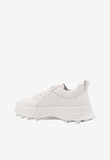 Jil Sander Embossed-Logo Leather Low-Top Sneakers White J32WS0040P6244_102_White_29840554
