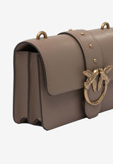 PINKO Mini Love One Leather Shoulder Bag Beige 105856A0F1D01Q_0932e491-45c3-4110-8191-148a84b169b5