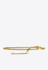 Versace Safety Pin Chain Belt Metal
