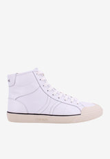 Celine Alan AS-01 Leather High-Top Sneakers White 356243985C_01OP_White_29851383