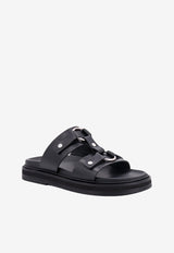 Celine Tippi Leather Sandals Black 353913778C_38NO_Black_29851995