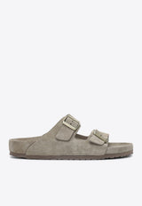 Birkenstock Arizona Suede Leather Slides Taupe 1018443SUE/S_BIRKE-AT