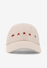 Marni Logo Print Baseball Cap Cream CLZC0108S0UTC476_00W08_Cream_32943253