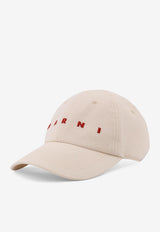 Marni Logo Print Baseball Cap Cream CLZC0108S0UTC476_00W08_Cream_32943253