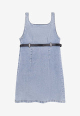 Coperni Belted Denim Mini Dress Blue COPR148F2024_BLU_Blue_32772255