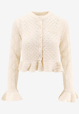 Chloé Knitted Cropped Cardigan Cream CH25AMC01590107_Iconicmilk_32772821