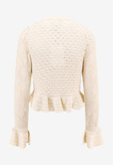 Chloé Knitted Cropped Cardigan Cream CH25AMC01590107_Iconicmilk_32772821