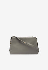 PINKO Trapezoid Leather Crossbody Bag Gray 105161A0QOI68Q_eb44e862-ff02-4e36-b0fe-059d8a7a96cc