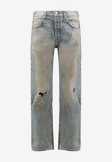Enfants Riches Déprimés Distressed Straight-Leg Jeans Blue 050403_LIGHTBLU_Clear Blue_32997561
