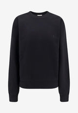 Saint Laurent Cassandre Embroidered Sweatshirt Black 823184Y36SW1000_Black_29850410